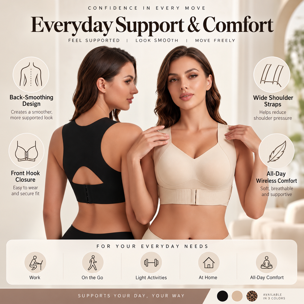 Large-size Bra Posture-correcting Breathable Push-up And Anti-sagging